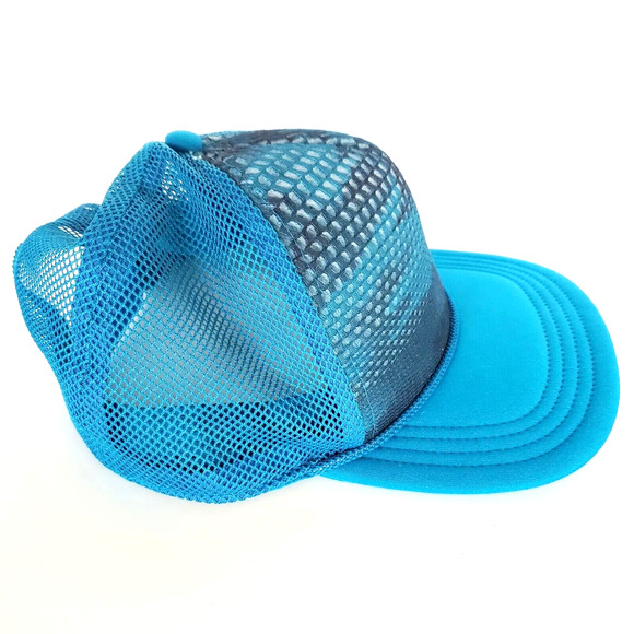The North Face Flash Dry Snapback Adjustable Mesh Rope Hat Hiking Cap Blue Adult - Picture 3 of 6